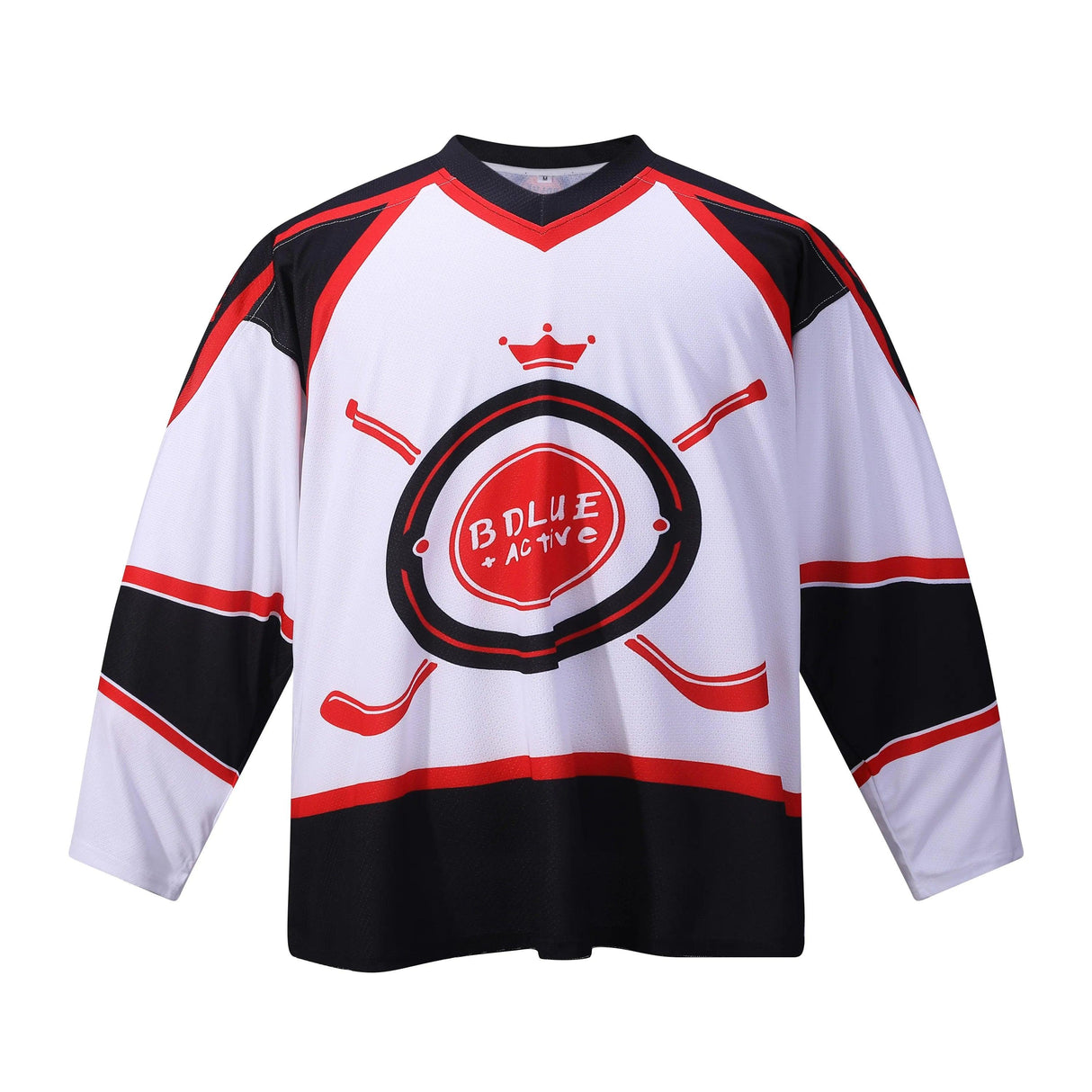 Fabricante profesional de ropa deportiva, camisetas de manga larga, camisetas de hockey sobre hielo, camisetas personalizadas con número de equipo 