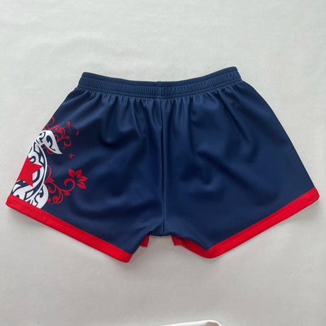 Dblue Hochwertige, lässige Unisex-Rugby-Shorts aus Baumwolle mit tiefen Taschen zum Selbergestalten, Sublimations-Rugby-Kleidung 