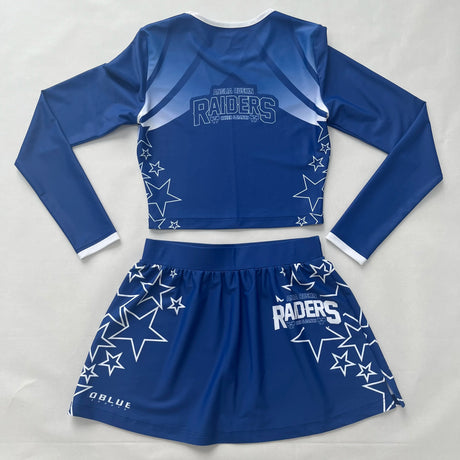 Gestalten Sie Ihr eigenes Cheerleader-Outfit kostenlos Cheer Dance Kostüm Großhandel Sublimation Cheerleading Uniformen 