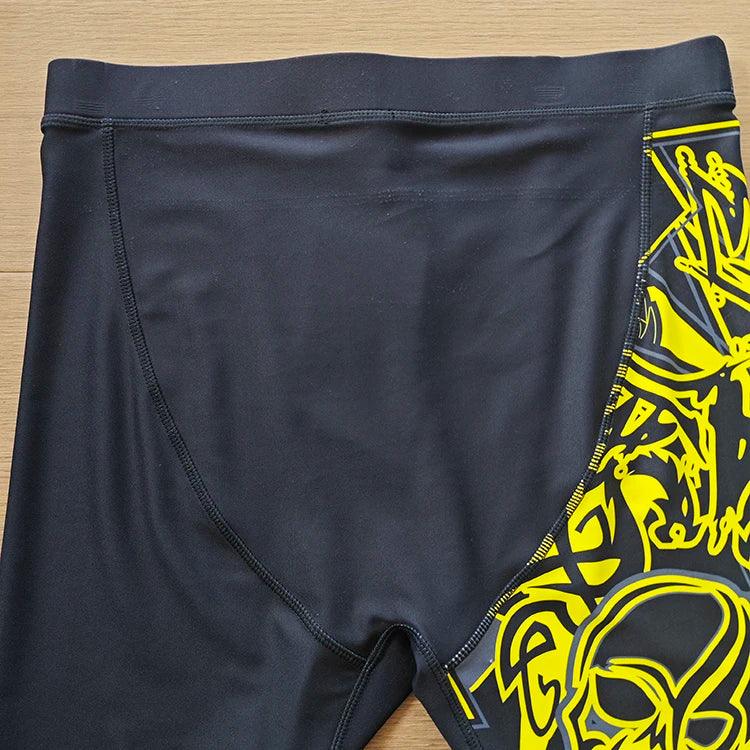 2024 Wholesale high quality custom logo black elastic tight unisex gym compression baselayer shorts