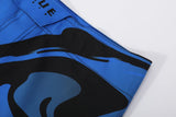 Dblue Wholesale High Quality Blue And Black Custom Logo Sublimation Printing Design Polyester MMA Shorts