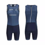 Traje de triatlón personalizado con sublimación, cintura alta, puntada plana, prueba rápida, 7 días de soporte 