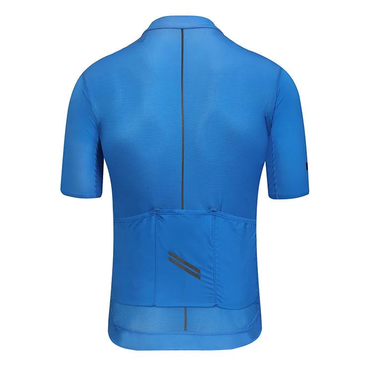 Venta al por mayor de camisetas de ciclismo unisex ligeras de secado rápido, transpirables, de alto nivel de personalización, de talla grande, de manga corta para adultos 