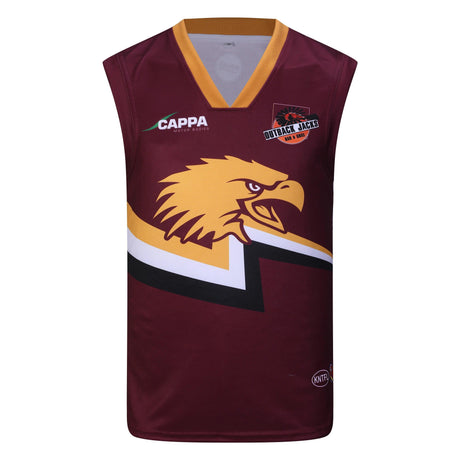 Camiseta de fútbol de Australia con servicio OEM ODM, impresión por sublimación completa de alta calidad, tela acanalada, camiseta AFL 