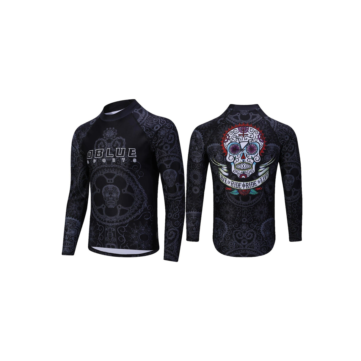 Venta caliente ilimitada personalizada sublimada completa impresa calavera compresión rash guard para hombres y mujeres 