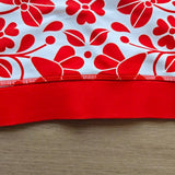 Heißer Verkauf individueller Blumenmuster-Sublimations-Volldruck gefärbter Stoff Racerback-Yoga-Sport-BH mit Gummiband für Frauen 