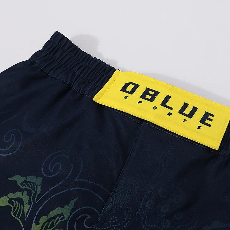 Fabricante de pantalones cortos de MMA de corte alto personalizados y de alta calidad de marca privada Dblue 