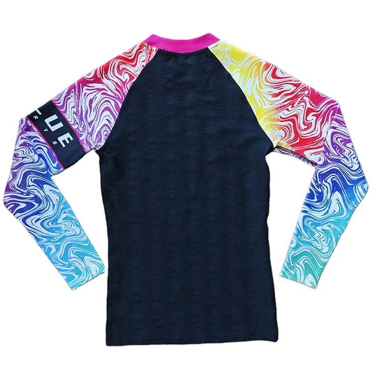 Dblue Factory Custom Compression Shirt Rash Guard Design Your Own Women Rash Guard Long Sleeve