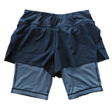 Dblue 2 In 1 Neue bedruckte Shorts Neues Design Schwarze Polyester Fitness Custom Training Shorts für Männer 