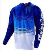 White Downhill Cycling Jerseys Custom MTB Breathable Long Sleeve Motorcycle Downhill Jersey