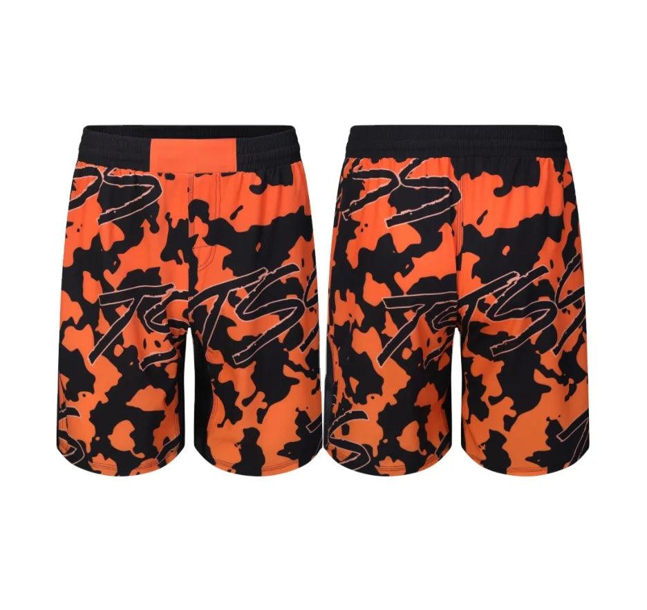 Dblue 2024 Neue benutzerdefinierte Sublimation Feuchtigkeitstransport Hoher Schlitz Männer MMA Kampf Shorts Elastische Taille Kampfsport Shorts 