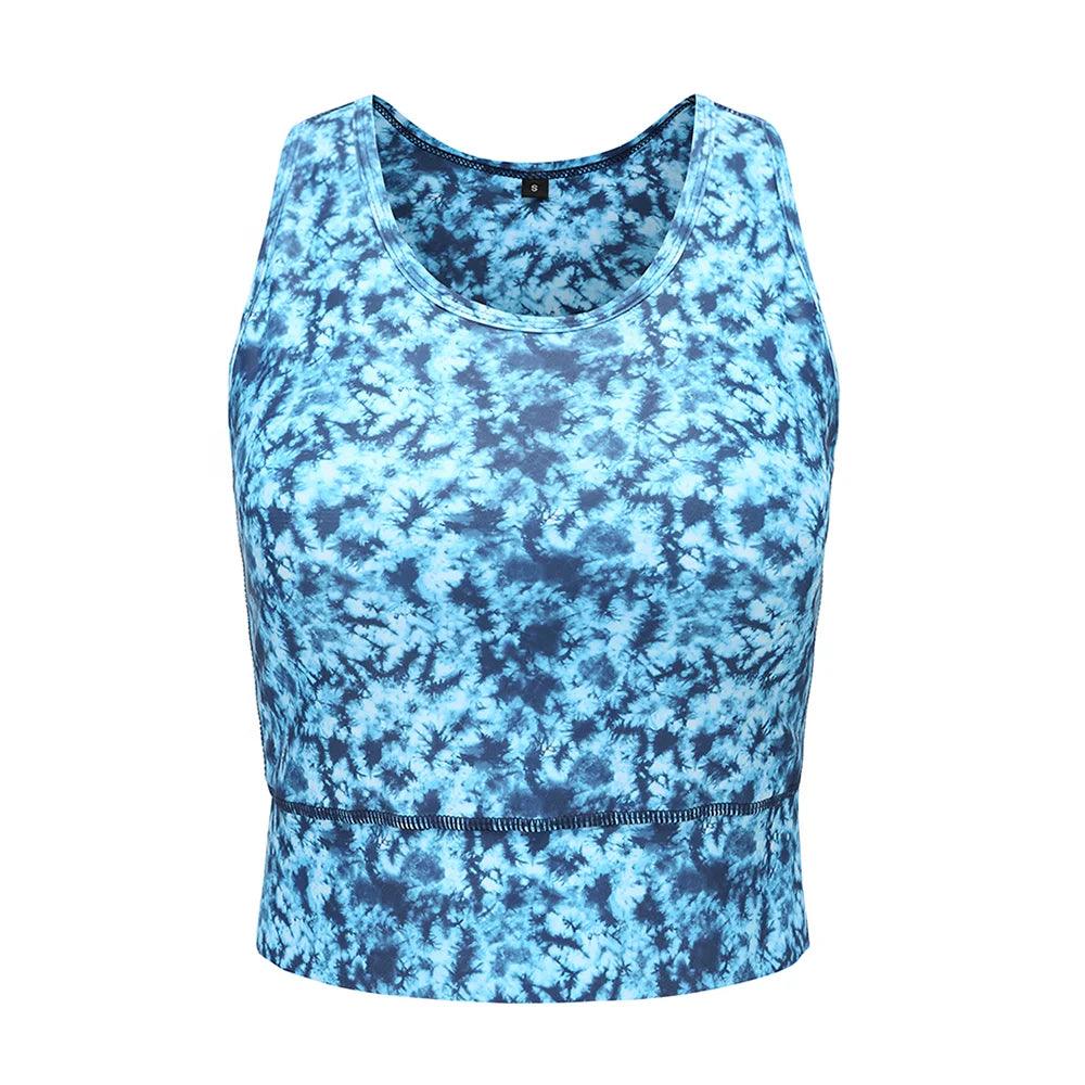 2024 Ausgewählte Produkte Großhandel Einzigartiges Slim Fit Loose Custom Logo Sublimation Print Damen Nahtloses Crop Top 