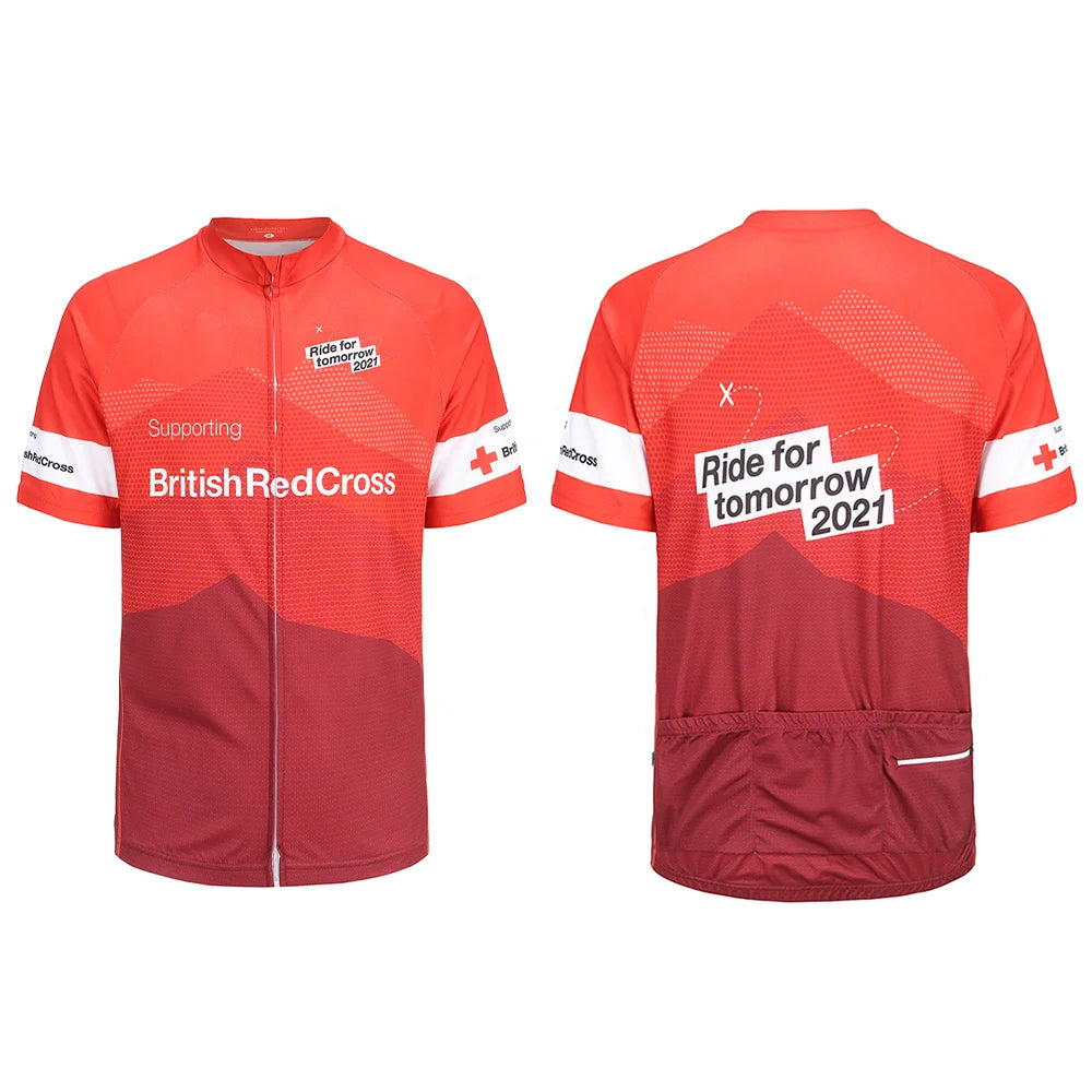 Camiseta de ciclismo unisex con estampado por sublimación, de alto nivel, de secado rápido, transpirable, de manga corta, ligera, para adultos, con nombre del equipo OEM 