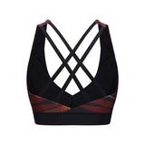 New type wholesale custom sublimation cross back padded high quality gym fighting sports bra for women