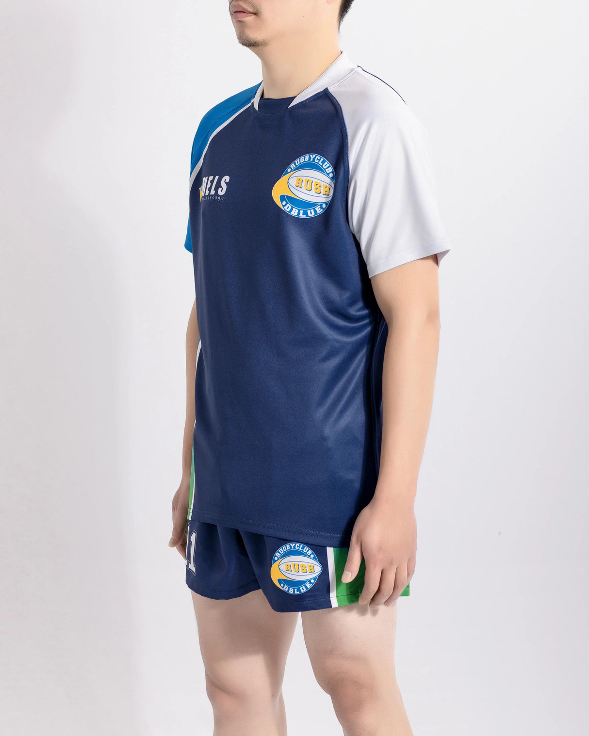 Dblue Rugby-Uniformen im neuen Design, Rugby-Shorts, Großhandelstrikots, Fußballuniform, individuelle Rugby-Uniform 