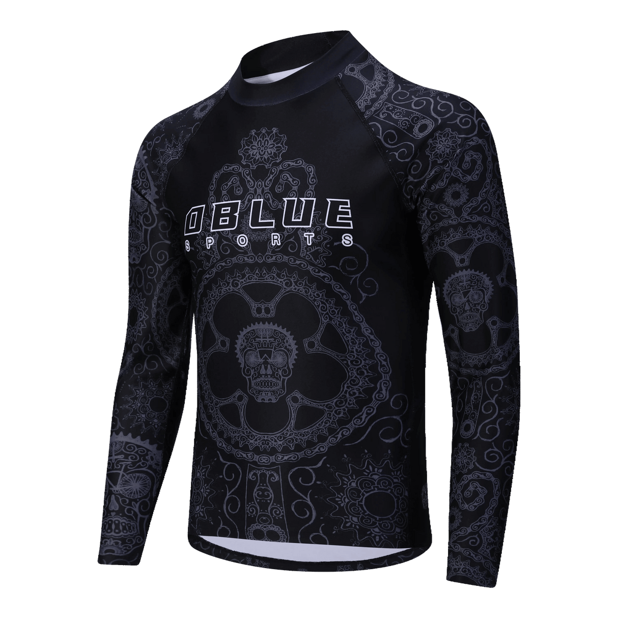 Fabricante mayorista de camisetas de BJJ con sublimación de manga larga y estampado completo de Dblue para hombres, camisetas de diseño personalizado 