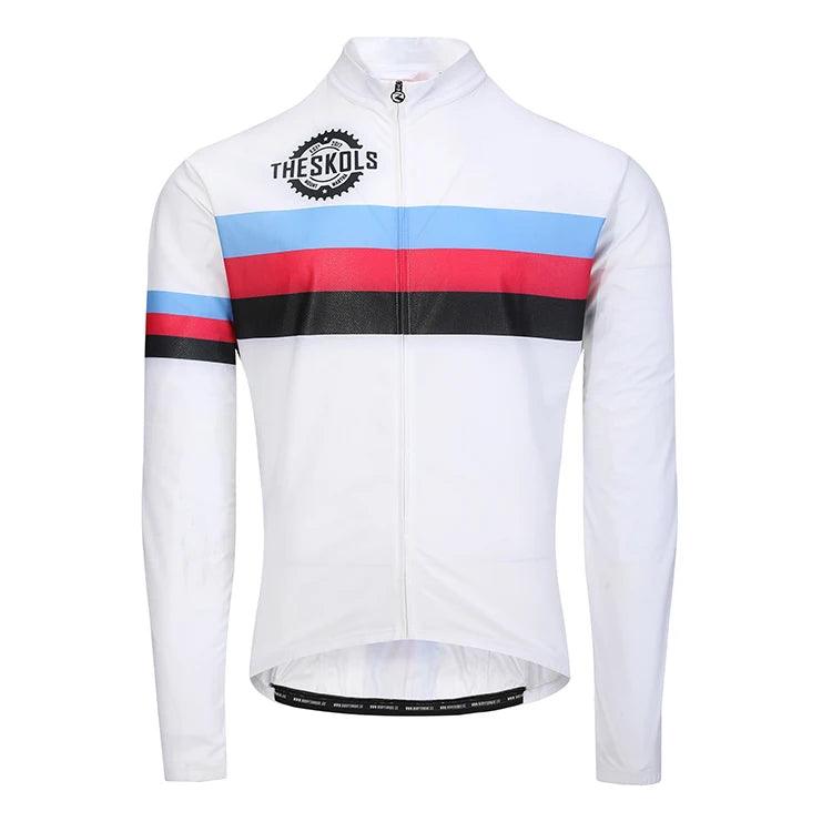 Maillot de ciclismo unisex personalizable, reciclable, de secado rápido, material ligero, manga larga, impresión por sublimación 