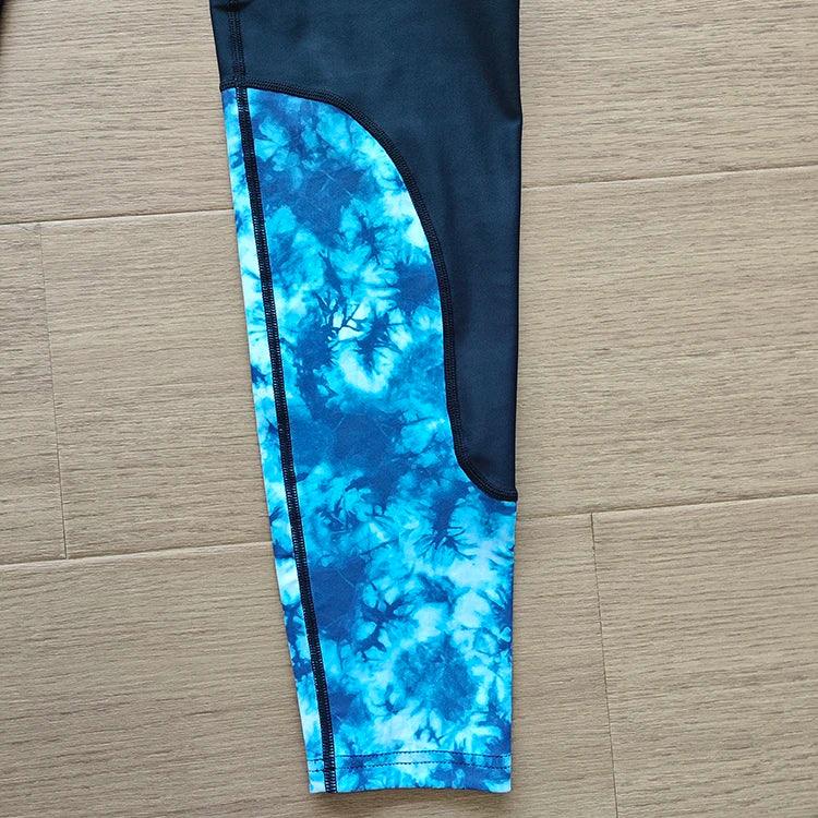 Leggings de compresión con impresión por sublimación para hombres y mujeres, ajustados, con logotipo personalizado, para entrenamiento de yoga 