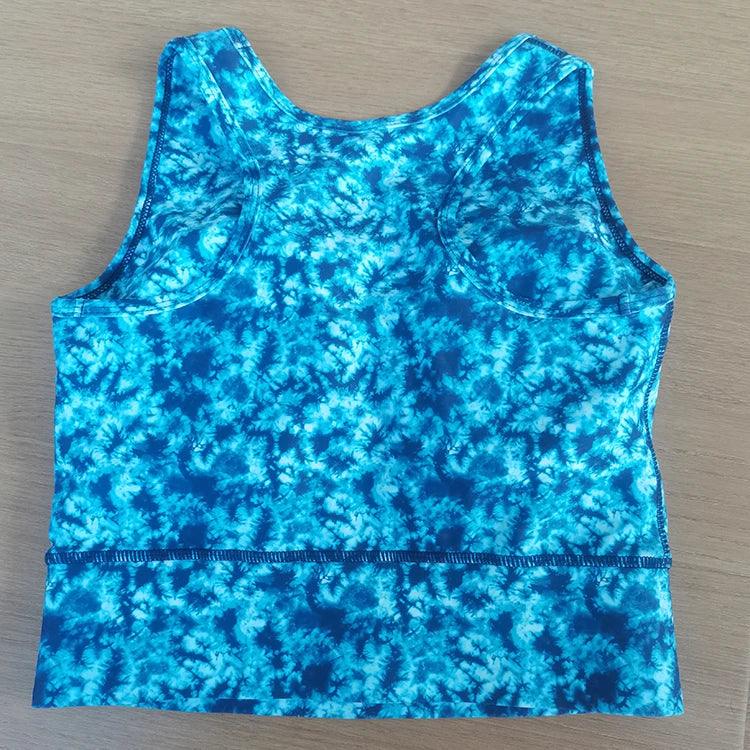 Blue Pattern Digital Printing for women Support custom size, custom pattern and color sorts bra