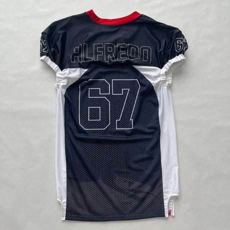 Fußballtrikot Sublimation Benutzerdefinierte Uniform Tragen American Football Trikot 100% Polyester American Football Uniform 