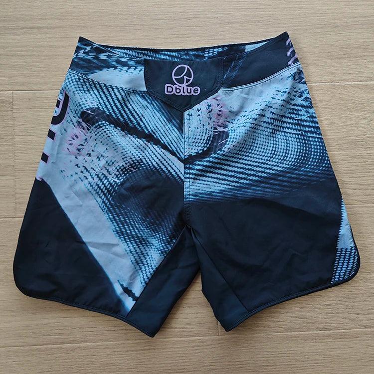 Dblue wholesale very good price customized sizes forr man and women custom sublimated mma shorts