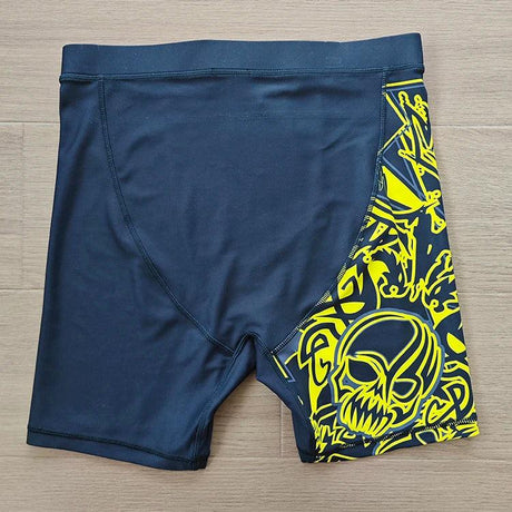 High Quality Men's Sports Workout Fitness Compression Tight Shorts Polyester Spandex compression shorts with zipper