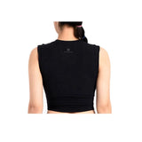 Konkurrenzfähiger Preis Hohe Qualität Schwarz Bequem Atmungsaktiv Frauen Gym Ärmelloses Workout Plain Tank Crop Tops 