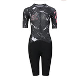 Dblue Custom Hochwertiger Triathlonanzug für Radsport, Schwimmen, Laufen, kurze Ärmel, Triathlonanzug für Mädchen 