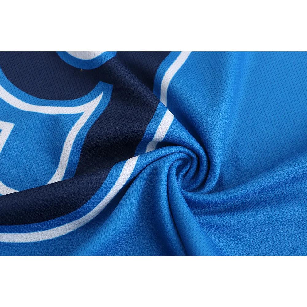 Passen Sie Ihr eigenes Basketballtrikot an. Trikotnummern der Basketballspieler. Polyester-Basketballtrikots-Stoff 