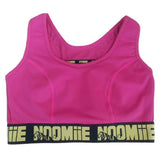 2024 Wholesale customized pink black matching rubber band ole back dyed fabric gym sports bra for women