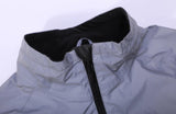 Silver Reflective Fabric Light Weight Road Bike Jacket Breathable Function Plain Color Cycling Jacket