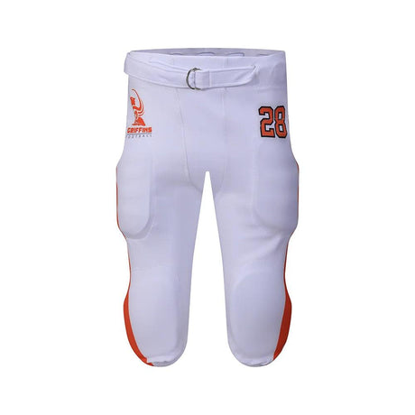 Dbule American Football Pants,American Football Padded Pants,American Football Elastic Drawstring Pants