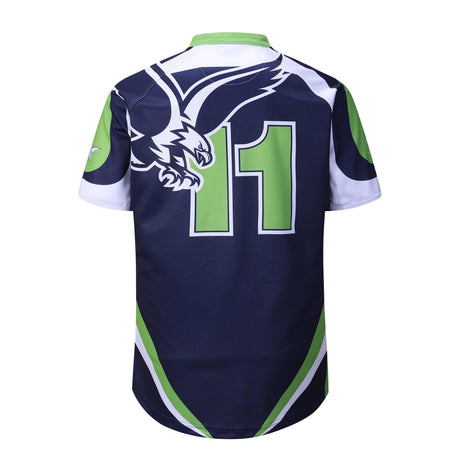 Short Sleeve Custom Design Sublimation Printing Rugby Football League Jersey Uniform Wear