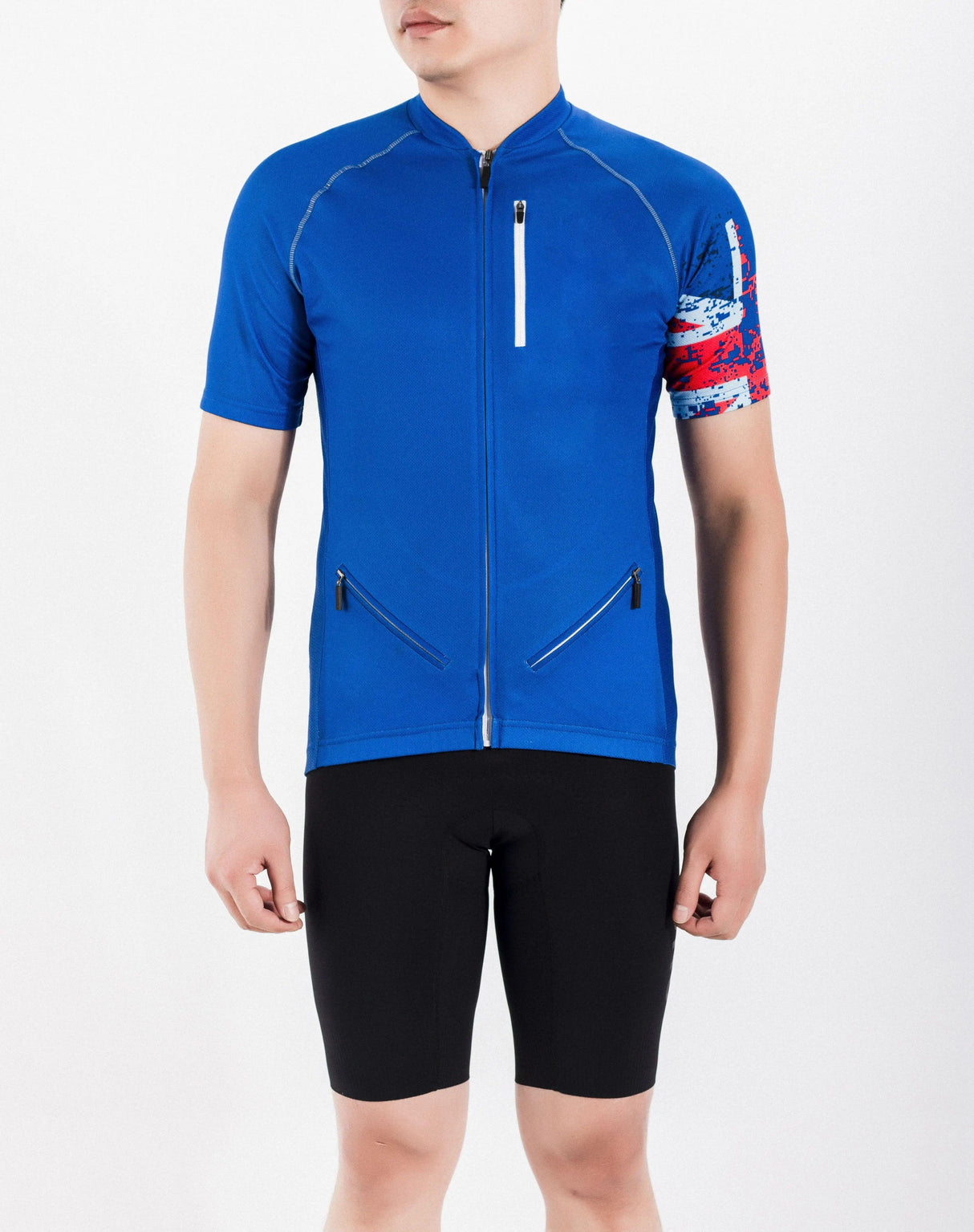 Maillot de ciclismo unisex con impresión por sublimación de alto nivel, secado rápido, transpirable, material ligero, manga corta, personalizado, talla grande 