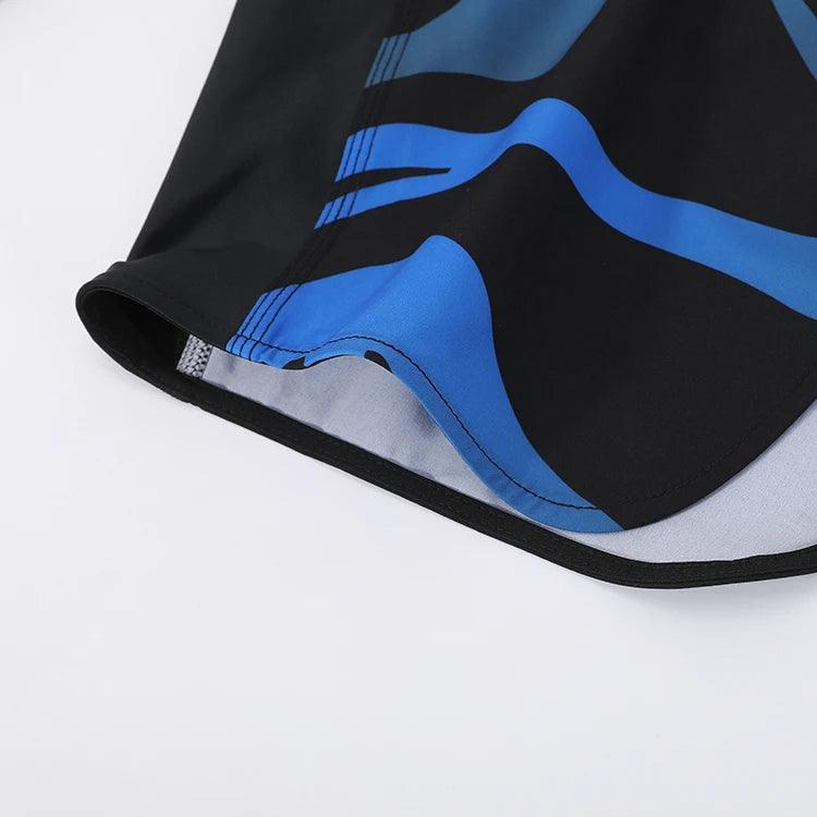 2024 Well-selling custom sublimation light weight touch fastener full printed quick dry professional mma race shorts