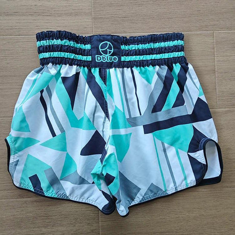 Günstige, hochwertige, individuell bedruckte, geteilte professionelle Muay-Thai-Boxshorts für Damen 