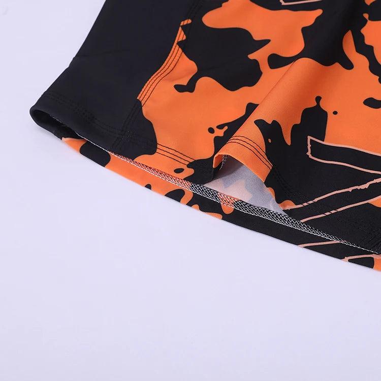 2024 Hot-selling custom logo sublimation slit light fabric full printed quick dry mma race shorts