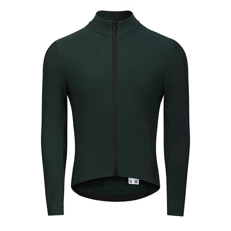 Unisex OEM Long Sleeve Cycling Jersey Recyclable Quick Dry Lightweight Material Breathable Fleece Winter Jersey