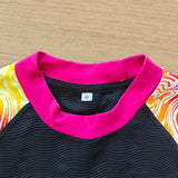 High-end custom sublimation beach swimming colorful printed baselayer professional mma gym sports rash guard