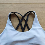 Dblue High Quality New Fashionable Women Sexy Workout Fitness Sports Bra Cross Back Sports Tops With Custom Logo