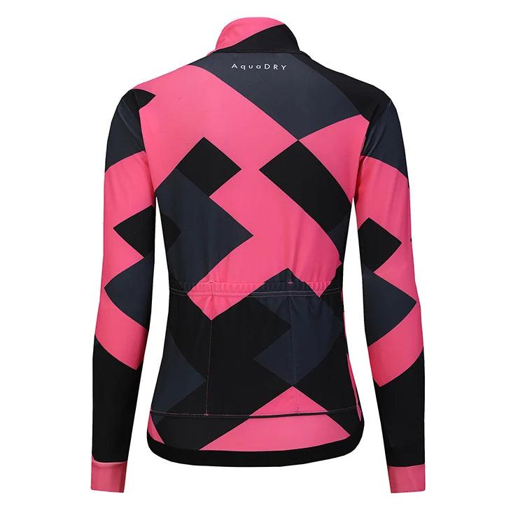 Großhandel Atmungsaktiv Recycelbar Winddicht Langarm Radtrikot Erwachsene Sportswear Anpassbares Design Winter fleece jersey 