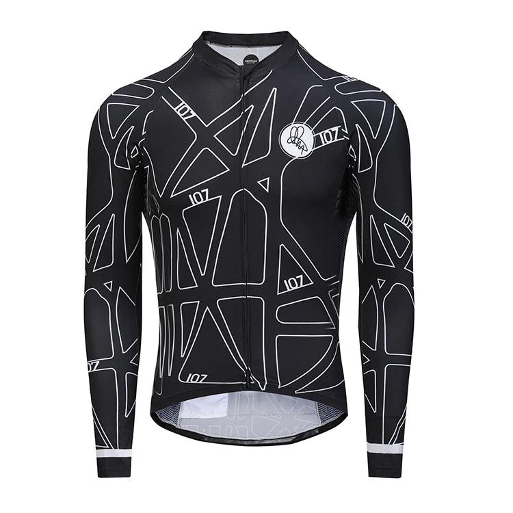 Dblue Einzigartiges OEM Unisex Langarmtrikot Sublimation für professionelle Radfahrer Erwachsene Individuell anpassbares schnell trocknendes Herren-Radtrikot 