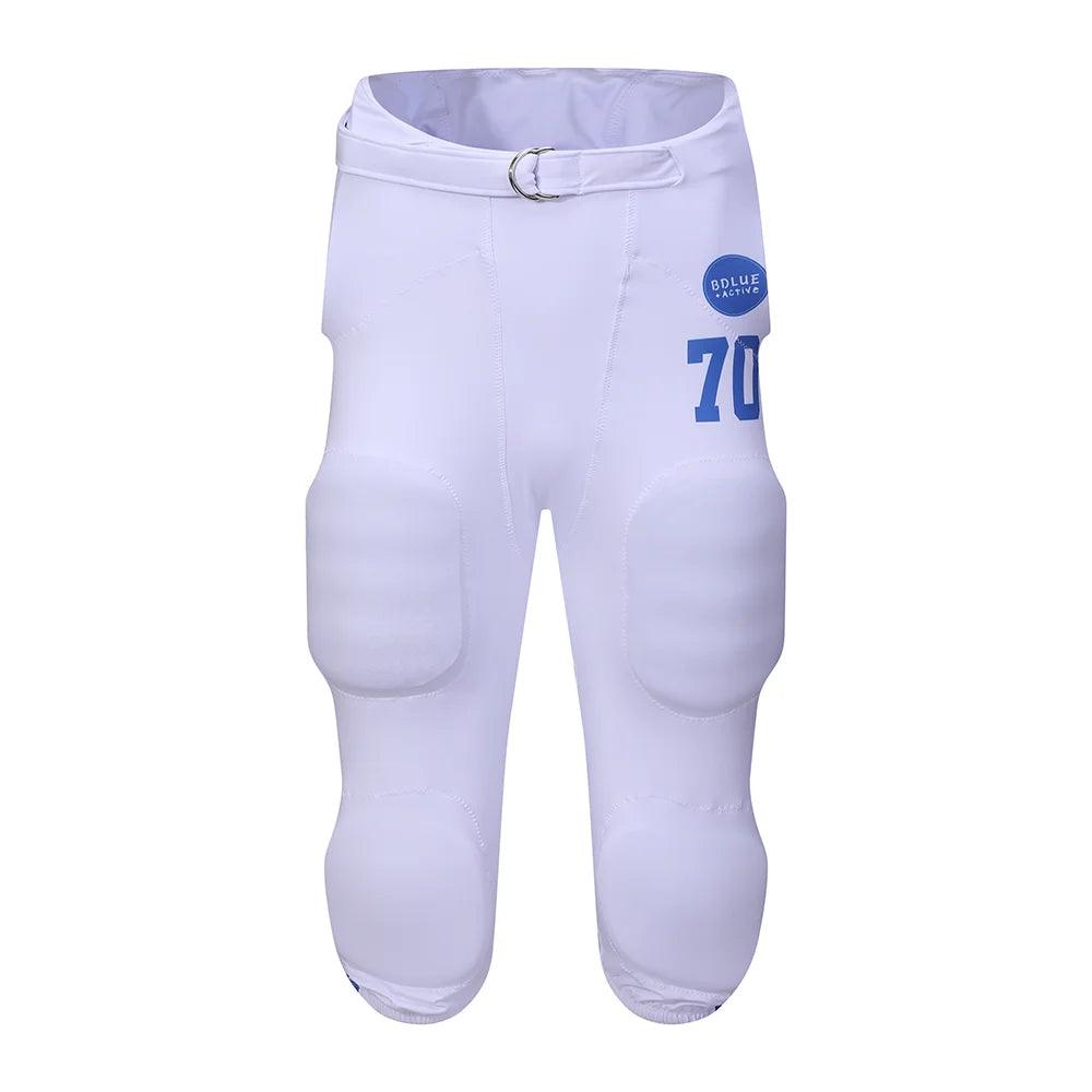 Pantalones elásticos con cordón y absorción de humedad de alto rendimiento para entrenamiento de fútbol americano 