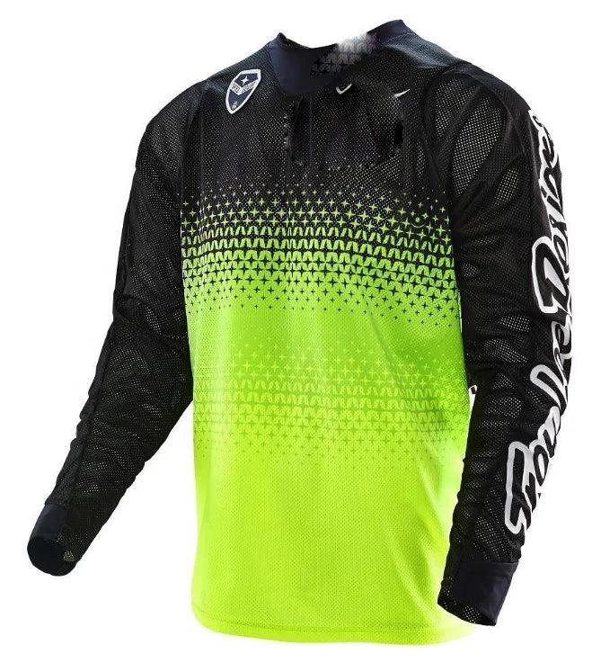 White Downhill Cycling Jerseys Custom MTB Breathable Long Sleeve Motorcycle Downhill Jersey