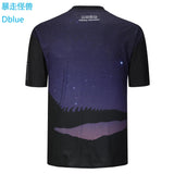 Hiking Monster Custom Quick Dry Polyester Full Print T Shirt Sublimation Custom Logo Printed T shirt