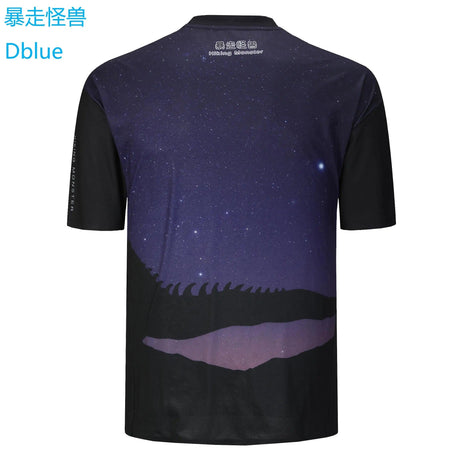 Hiking Monster Custom Quick Dry Polyester Full Print T Shirt Sublimation Custom Logo Printed T shirt