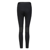 Mallas largas para gimnasio de tela teñida en negro liso sublimadas personalizadas DBLUE OEM de alta calidad para mujer 