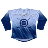 Camiseta de hockey sobre hielo personalizada con impresión sublimada y diseño de logotipo, camiseta de hockey para jóvenes y adultos 