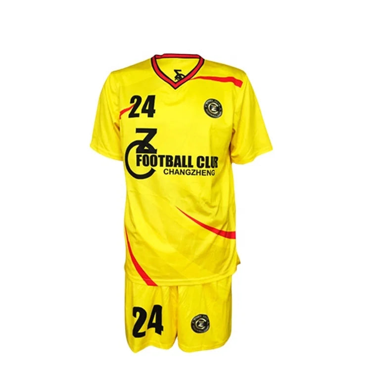 China National Team Football Soccer Jersey Red And Yellow for Sports Clothes Shop