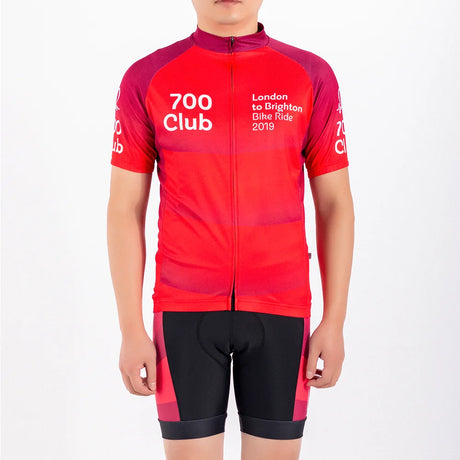 2022 Best Sale Durable Skin-friendly Ultra-thin Breathable Fabric Red Quality Popular Men Cycling Jersey